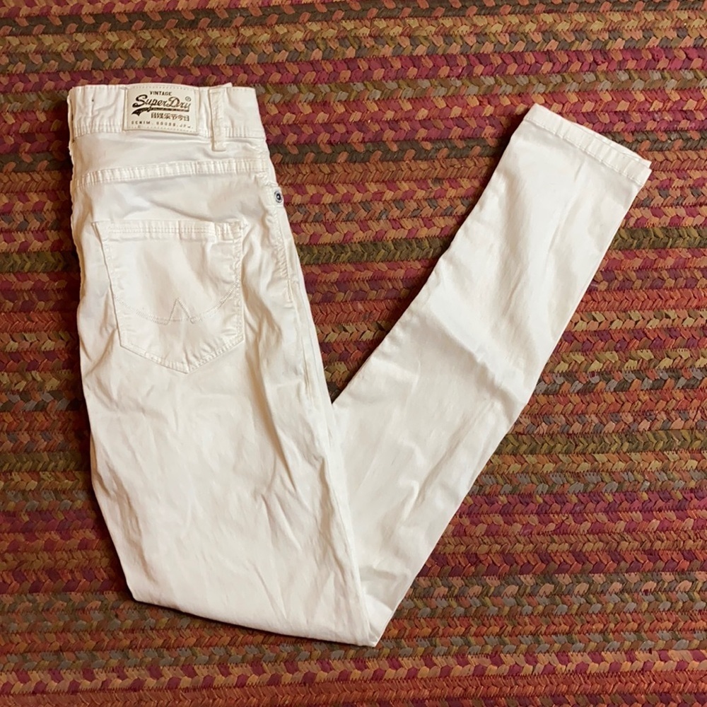 WHITE SUPERDRY SOPHIA SKINNY JEANS